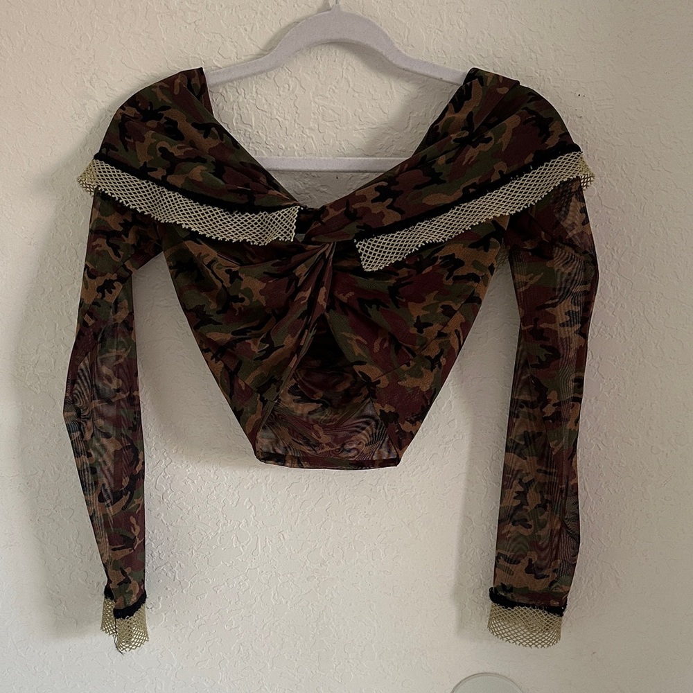 Jean Paul Gaultier SS 1999 CLASSIQUE Camouflage Maxi Dress + Long Sleeve Top - Picture 6 of 6